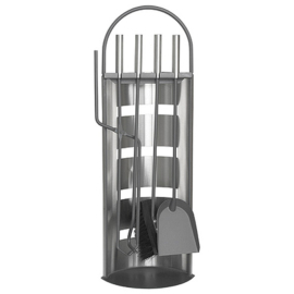 GARNITURA PRIBORA ZA KAMIN I ROSTILJ 4/1 INOX 221376