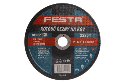 Rezna ploca - metal 180x1,6x22,2 22254