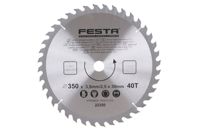 Cirkularna testera fi350/fi 30mm/40z sa tvrdim metalom-vidijom 22350